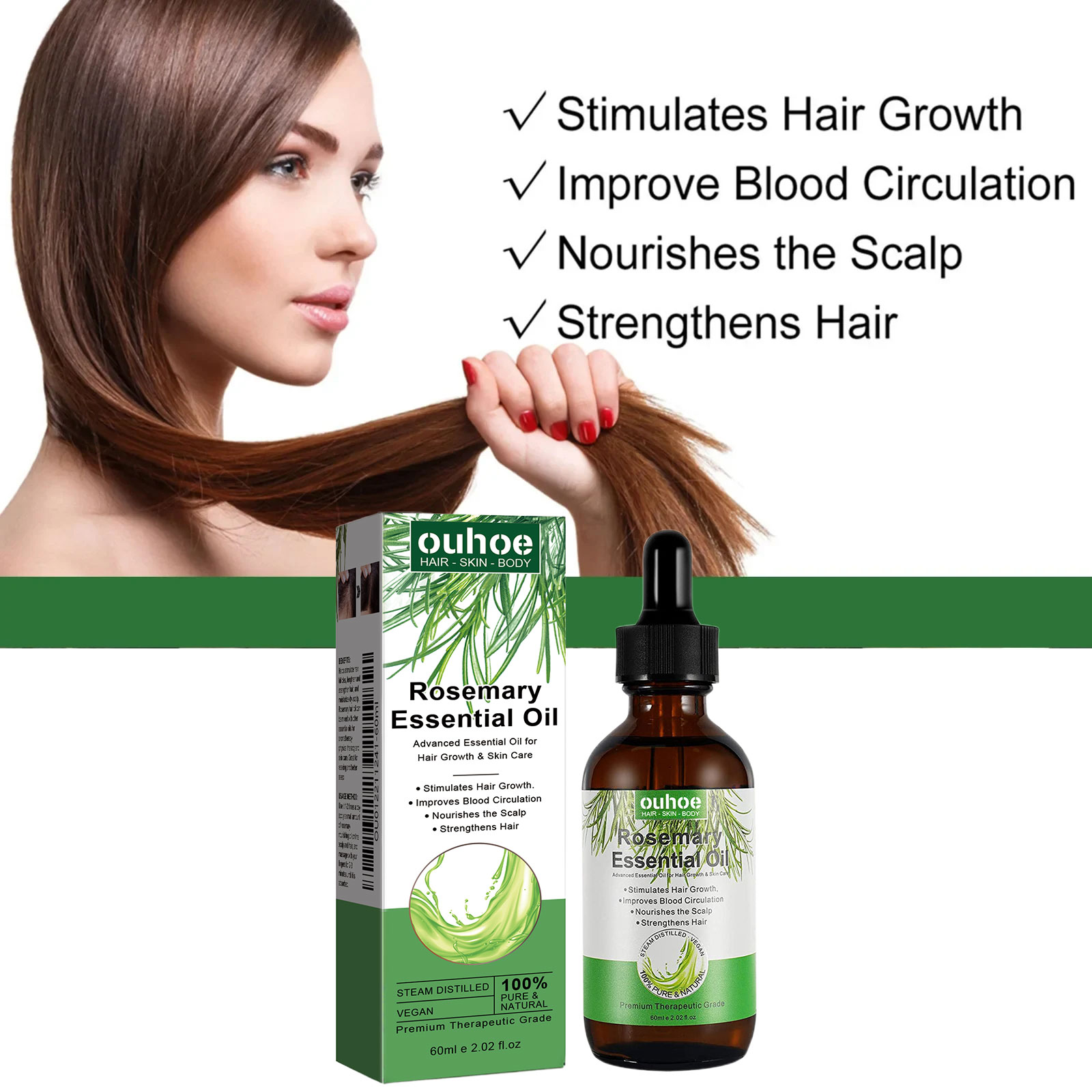 Масло для роста волос с розмар – обзор и цена Hair Care Ouai